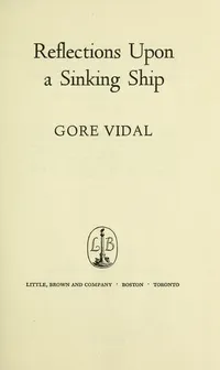 Cover of Reflections upon a sinking ship