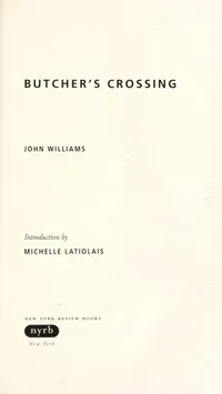Cover of Butcher's Crossing