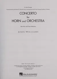 Cover of Concerto for Horn and Orchestra
