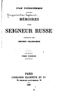 Cover of Memoirs d'un seigneur russe