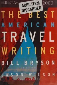 Cover of The Best American Travel Writing 2000