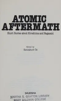 Cover of Atomic aftermath