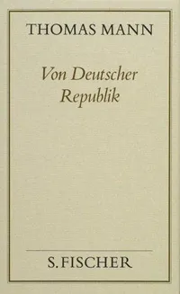 Cover of Von Deutscher Republik