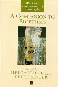 Cover of A companion to bioethics