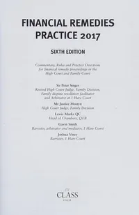 Cover of Financial Remedies Practice