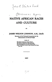 Cover of Native African Races and Culture