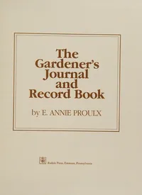 Cover of The gardener's journal and record book